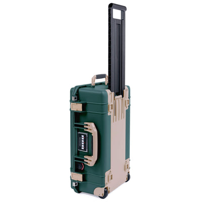 Pelican 1535 Air Case, Trekking Green with Desert Tan Handles, Latches & Trolley ColorCase