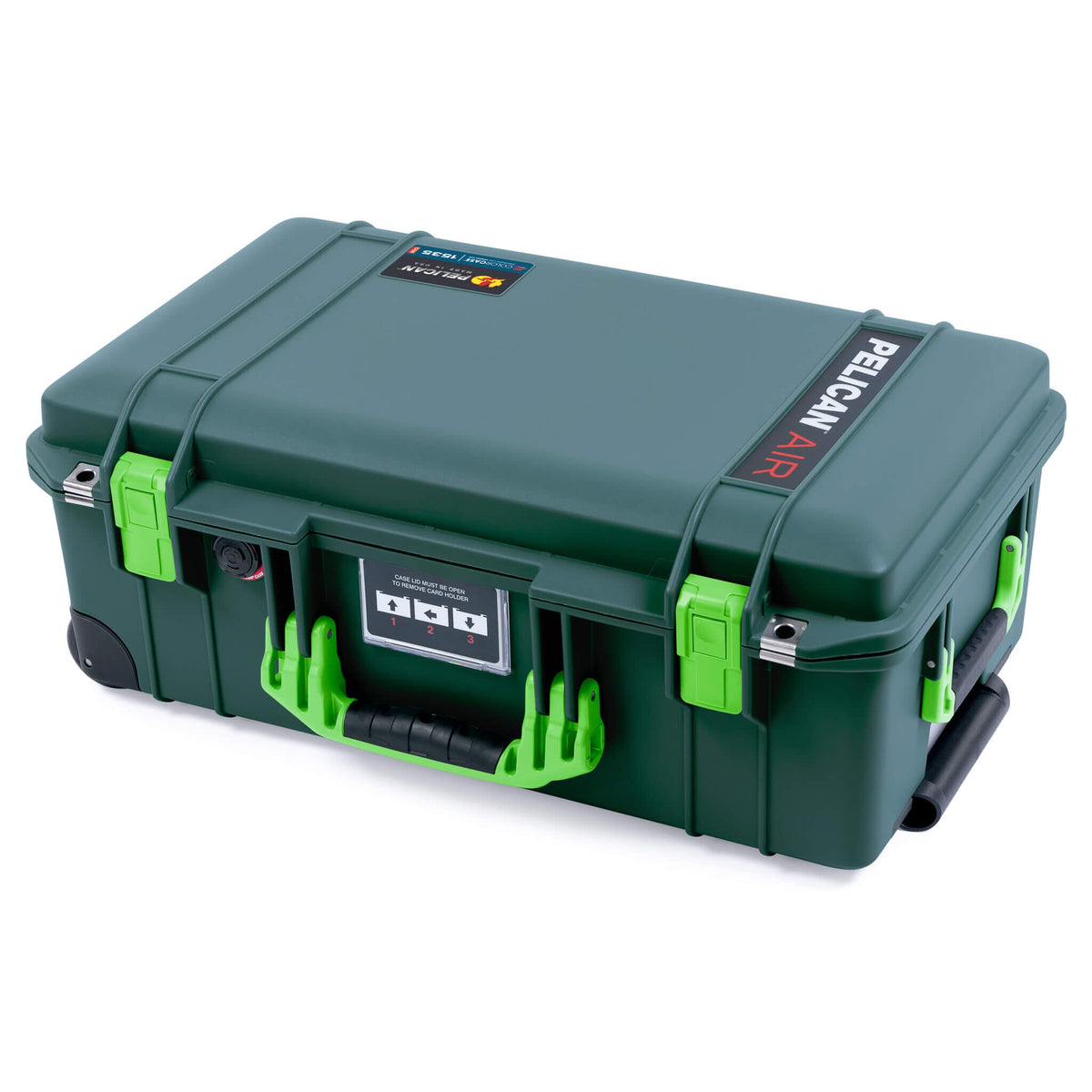 Pelican 1535 Air Case, Trekking Green with Lime Green Handles &amp; Latches ColorCase 