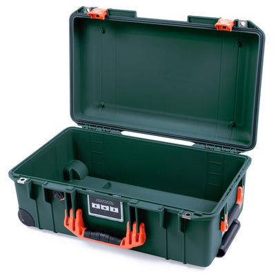 Pelican 1535 Air Case, Trekking Green with Orange Handles & Push-Button Latches None (Case Only) ColorCase 015350-0000-138-150-110