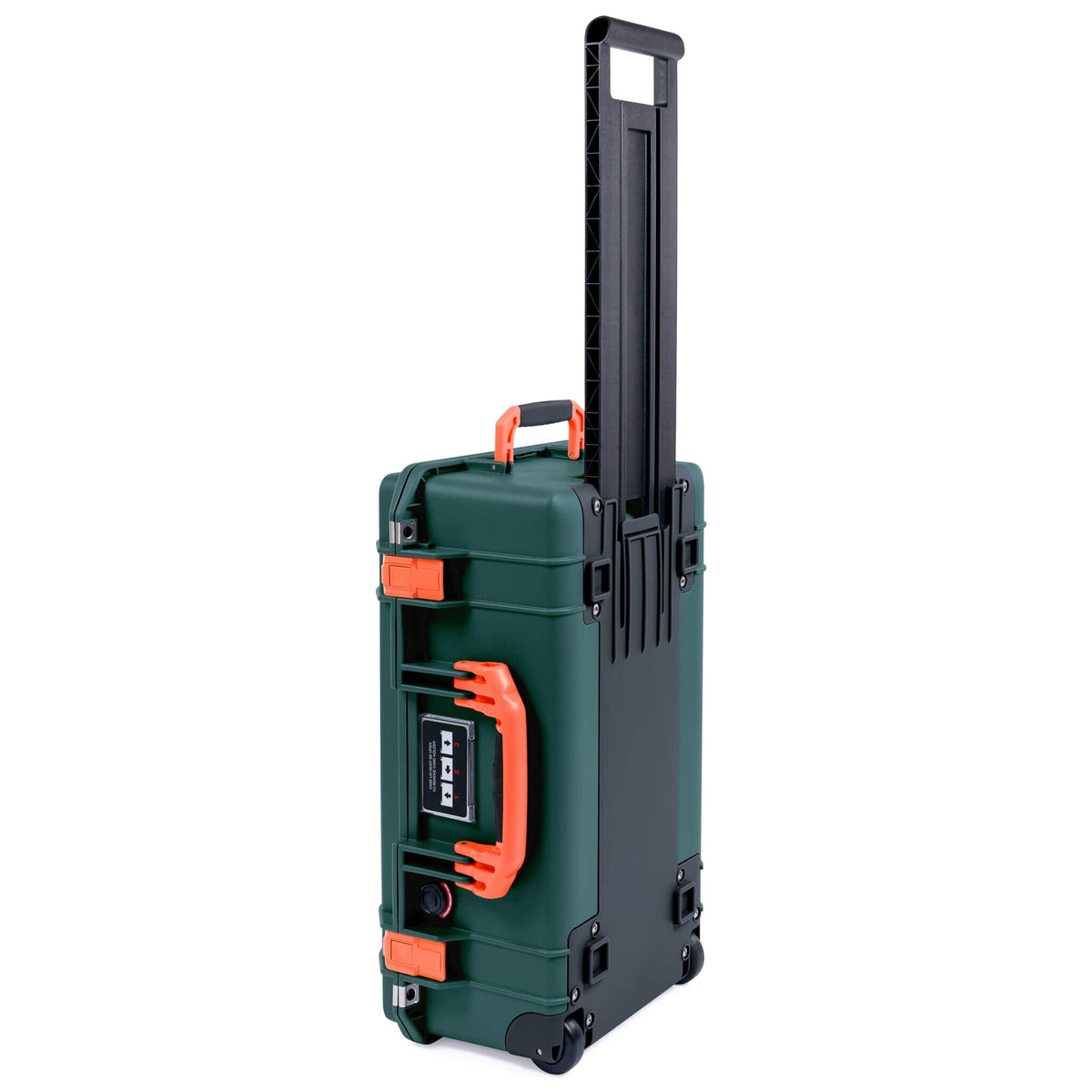 Pelican 1535 Air Case, Trekking Green with Orange Handles &amp; Push-Button Latches ColorCase 