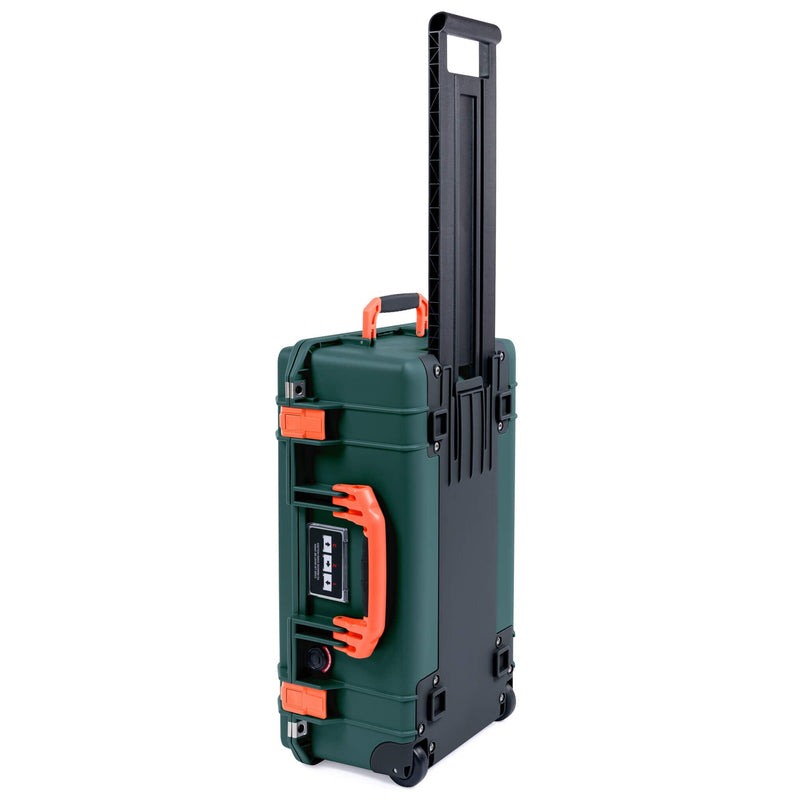 Pelican 1535 Air Case, Trekking Green with Orange Handles & Push-Button Latches ColorCase 