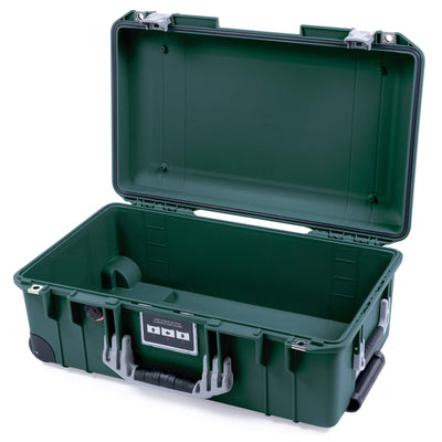 Pelican 1535 Air Case, Trekking Green with Silver Handles & Push-Button Latches None (Case Only) ColorCase 015350-0000-138-180-110