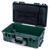 Pelican 1535 Air Case, Trekking Green with Silver Handles & Push-Button Latches Laptop Computer Lid Pouch Only ColorCase 015350-0200-138-180-110