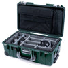 Pelican 1535 Air Case, Trekking Green with Silver Handles & Push-Button Latches Gray Padded Microfiber Dividers with Computer Pouch ColorCase 015350-0270-138-180-110