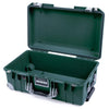 Pelican 1535 Air Case, Trekking Green with Silver Handles, Push-Button Latches & Trolley None (Case Only) ColorCase 015350-0000-138-180-180