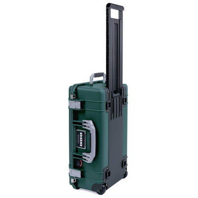 Pelican 1535 Air Case, Trekking Green with Silver Handles & Push-Button Latches ColorCase