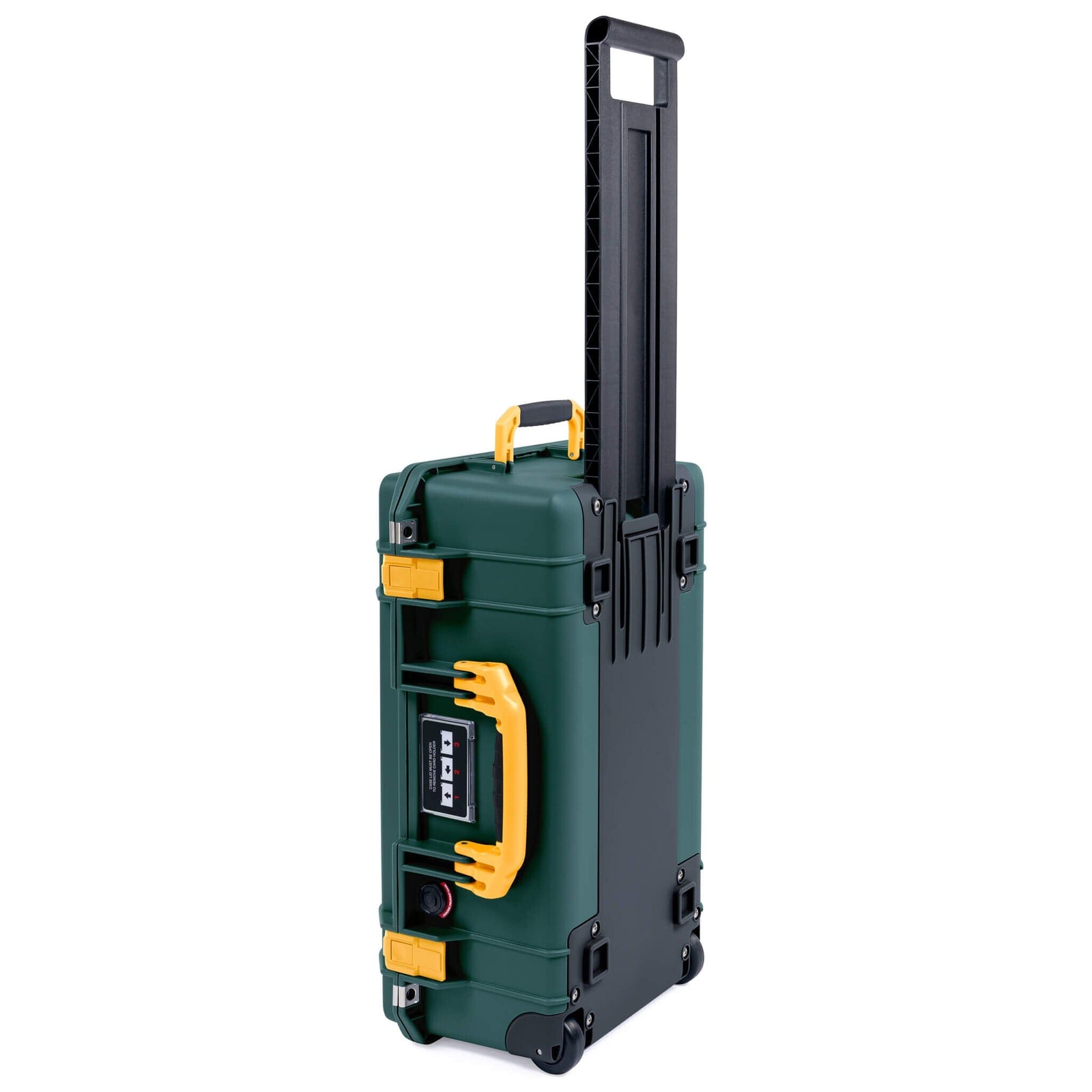 Pelican 1535 Air Case, Trekking Green with Yellow Handles & Push-Button Latches ColorCase 