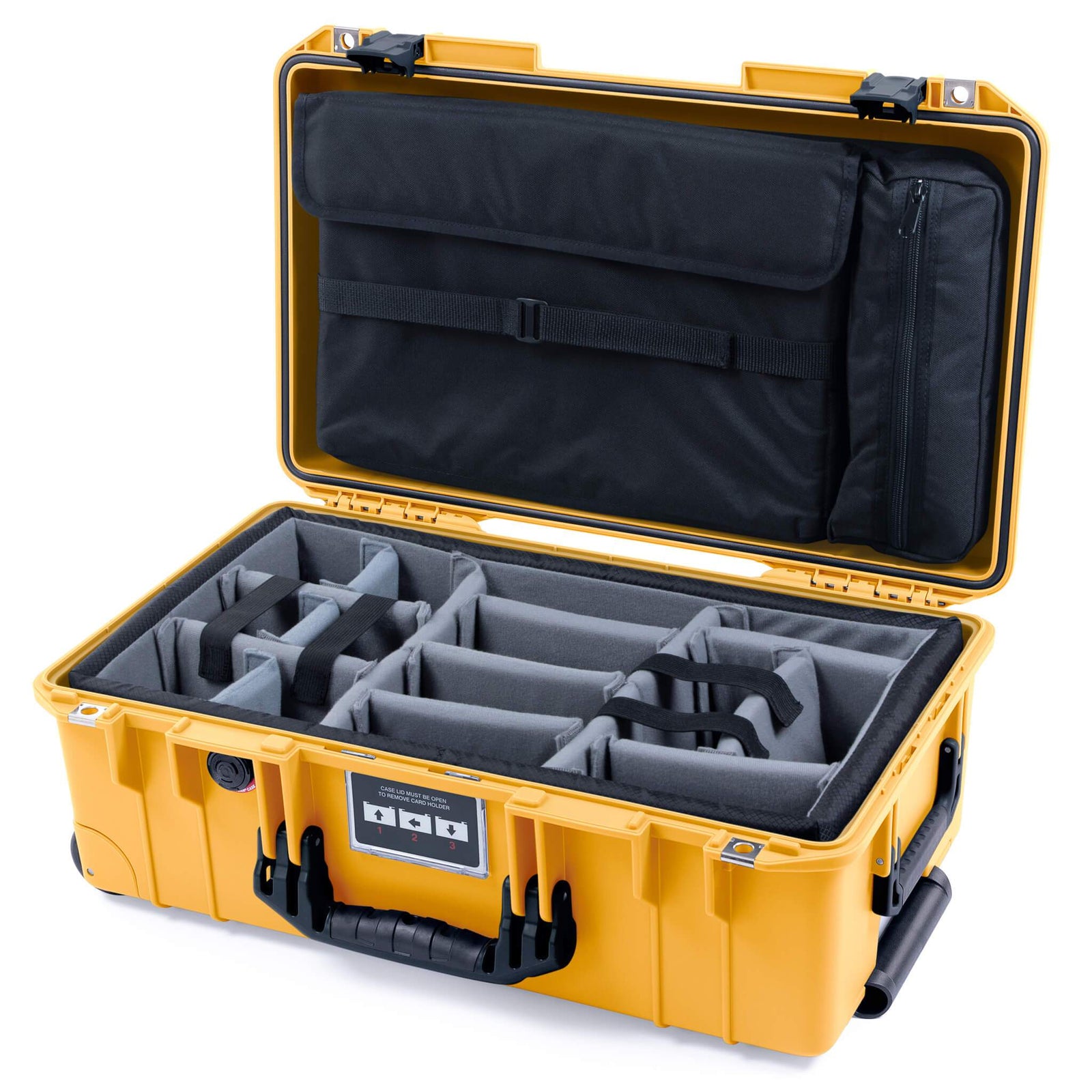 Pelican 1535 Air Carry-on Case - Yellow & Black