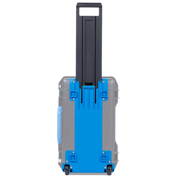 Pelican 1535 Air Carry-On Case With Wheels - Silver/Blue, No Foam (Fits Camera Gear)
