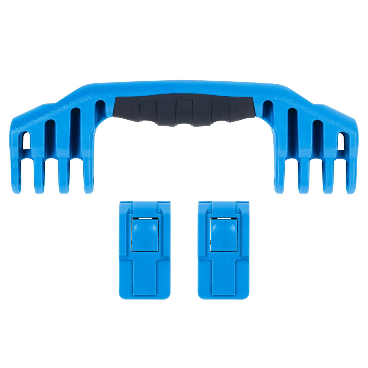 Pelican 1550 Replacement Handle &amp; Latches, Blue (Set of 1 Handle, 2 Push-Button Latches) ColorCase 