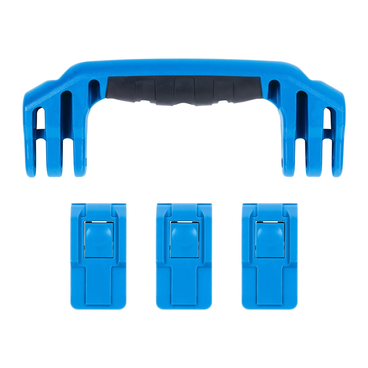 Pelican 1555 Air Replacement Handle &amp; Latches, Blue (Set of 1 Handle, 3 Latches) ColorCase 
