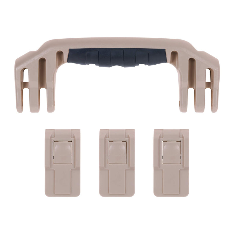 Pelican 1555 Air Replacement Handle & Latches, Desert Tan (Set of 1 Handle, 3 Latches) ColorCase 