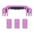 Pelican 1555 Air Replacement Handle & Latches, Magenta (Set of 1 Handle, 3 Latches) ColorCase 