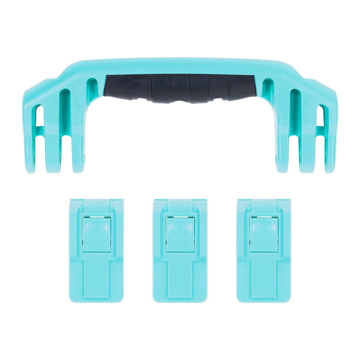 Pelican 1555 Air Replacement Handle &amp; Latches, Teal (Set of 1 Handle, 3 Latches) ColorCase 