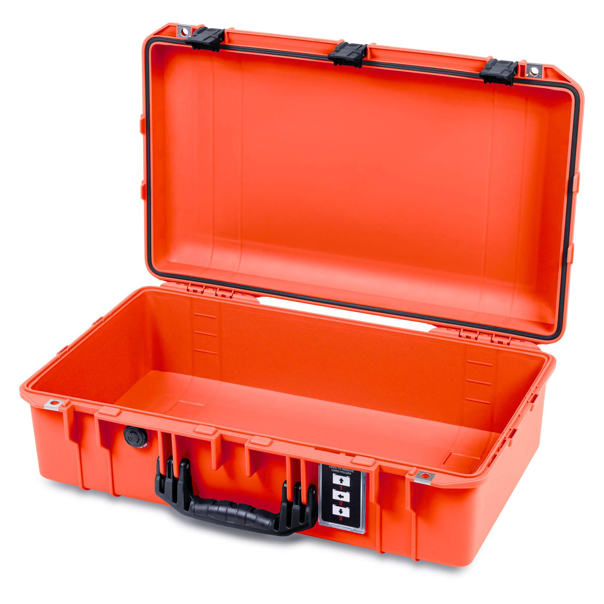 Pelican 1555 Air Case, Orange with Black Handle &amp; Latches None (Case Only) ColorCase 015550-0000-150-111
