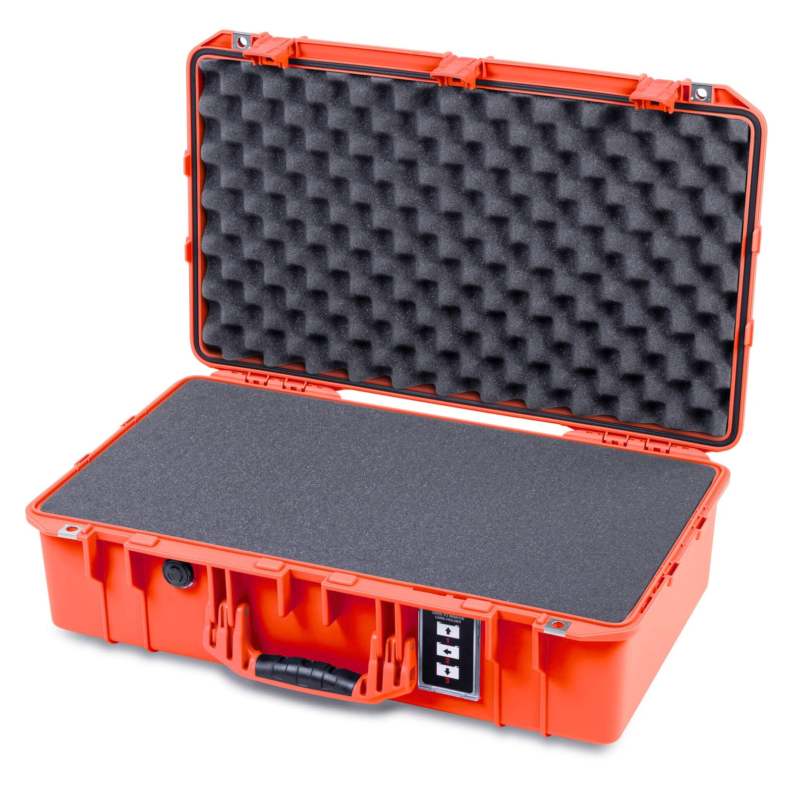 Pelican 1555 Air Case, Orange Pick & Pluck Foam with Convolute Lid Foam ColorCase 015550-0101-150-151