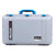Pelican 1555 Air Case, Silver with Blue Handle & Latches ColorCase 