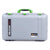 Pelican 1555 Air Case, Silver with Lime Green Handle & Latches ColorCase 