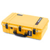 Pelican 1555 Air Case, Yellow with Black Handle & Latches ColorCase
