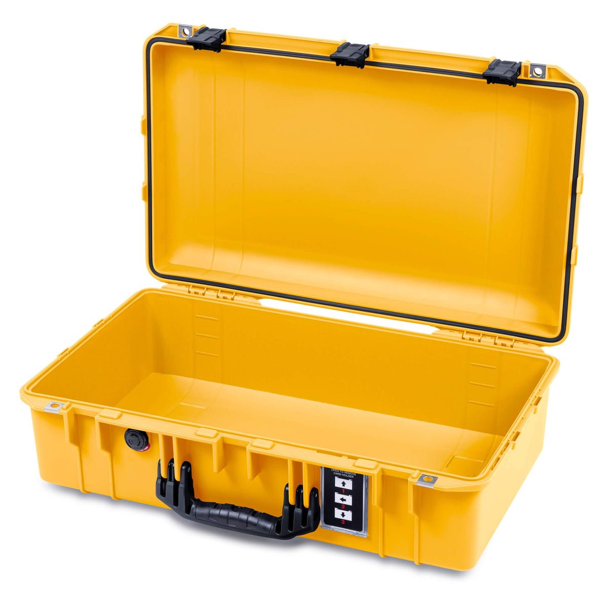 Pelican 1555 Air Case, Yellow with Black Handle &amp; Latches None (Case Only) ColorCase 015550-0000-240-111