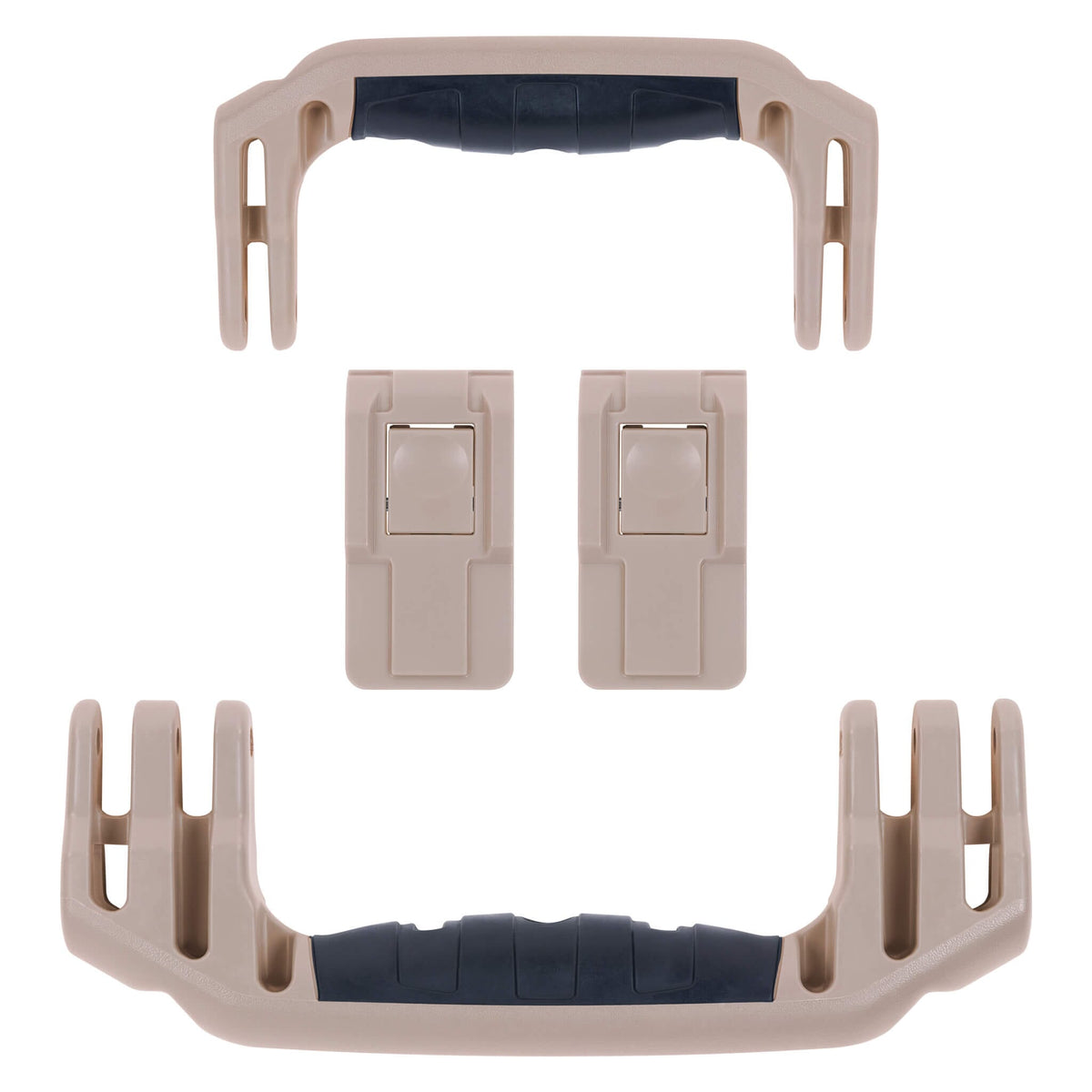 Pelican 1556 Air Replacement Handles &amp; Latches, Desert Tan (Set of 2 Handles, 2 Latches) ColorCase 