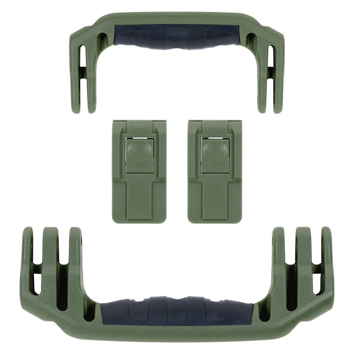 Pelican 1556 Air Replacement Handles &amp; Latches, OD Green (Set of 2 Handles, 2 Latches) ColorCase 