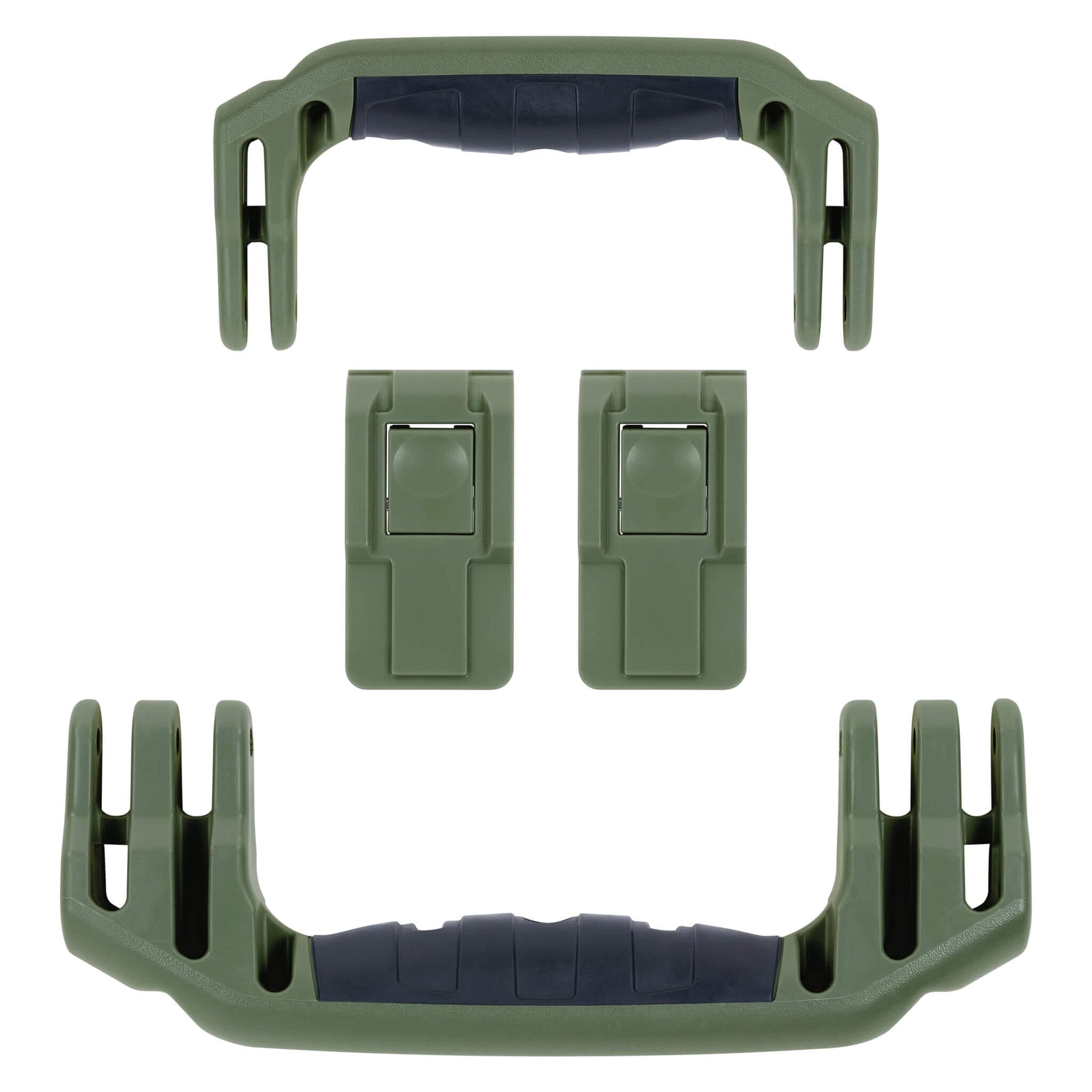 Pelican 1556 Air Replacement Handles & Latches, OD Green (Set of 2 Handles, 2 Latches) ColorCase 