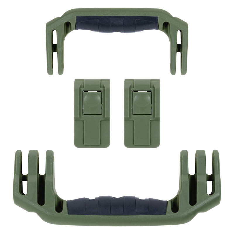 Pelican 1556 Air Replacement Handles & Latches, OD Green (Set of 2 Handles, 2 Latches) ColorCase 