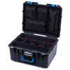 Pelican 1557 Air Case, Black with Blue Handle & Latches ColorCase