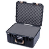 Pelican 1557 Air Case, Black with Desert Tan Handle & Latches ColorCase