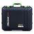 Pelican 1557 Air Case, Black with Lime Green Handle & Latches ColorCase 