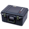 Pelican 1557 Air Case, Black with OD Green Handle & Latches ColorCase