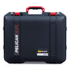 Pelican 1557 Air Case, Black with Red Handle & Latches ColorCase
