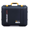 Pelican 1557 Air Case, Black with Yellow Handle & Latches ColorCase