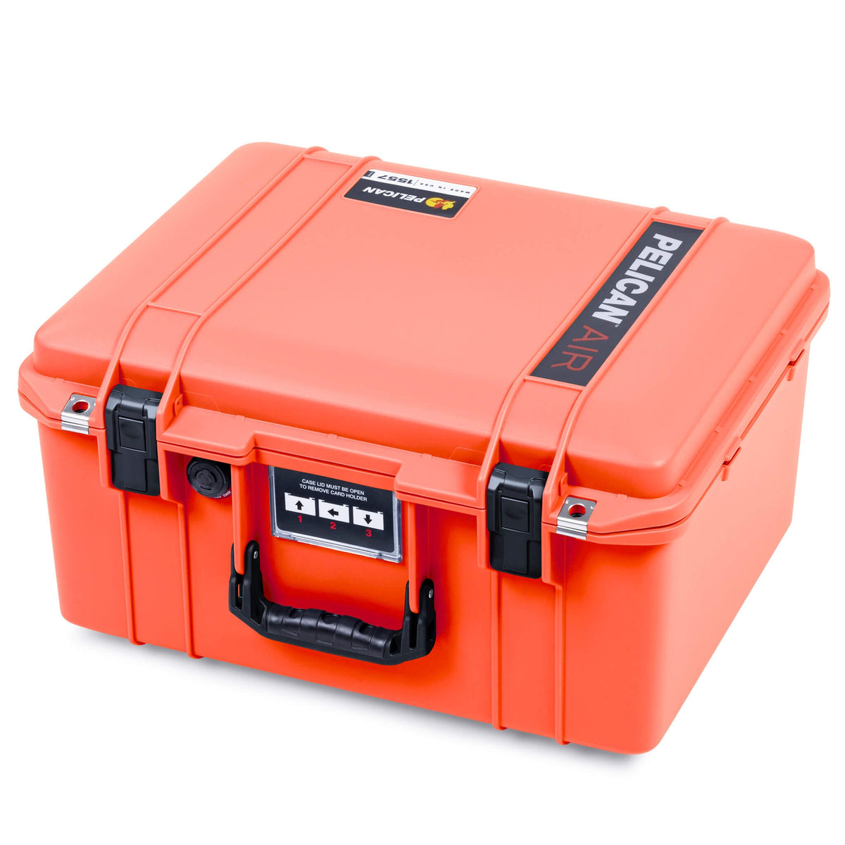Pelican 1557 Air Case, Orange with Black Handle &amp; Latches ColorCase 