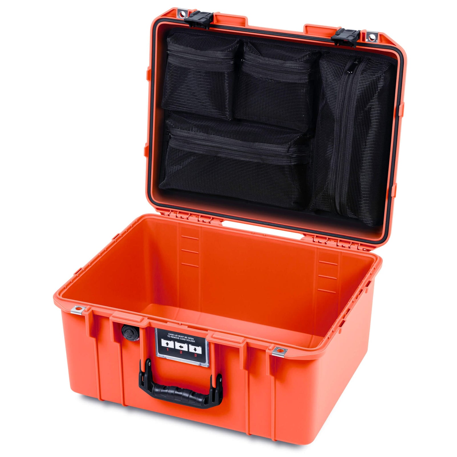 Pelican 1557 Air Case, Orange with Black Handle & Latches ColorCase 