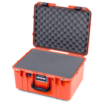 Pelican 1557 Air Case, Orange with Black Handle & Latches ColorCase