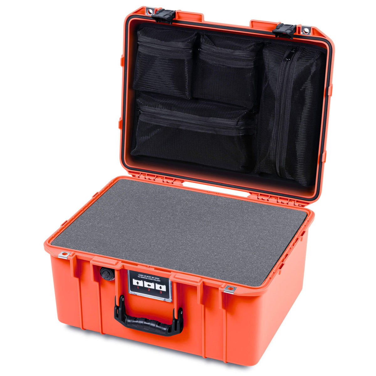 Pelican 1557 Air Case, Orange with Black Handle &amp; Latches ColorCase 