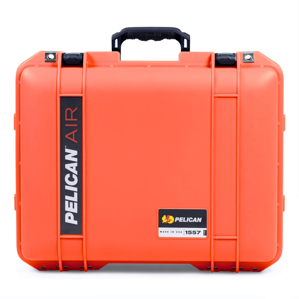 Pelican 1557 Air Case, Orange with Black Handle &amp; Latches ColorCase 