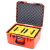 Pelican 1557 Air Case, Orange with Black Handle & Latches ColorCase