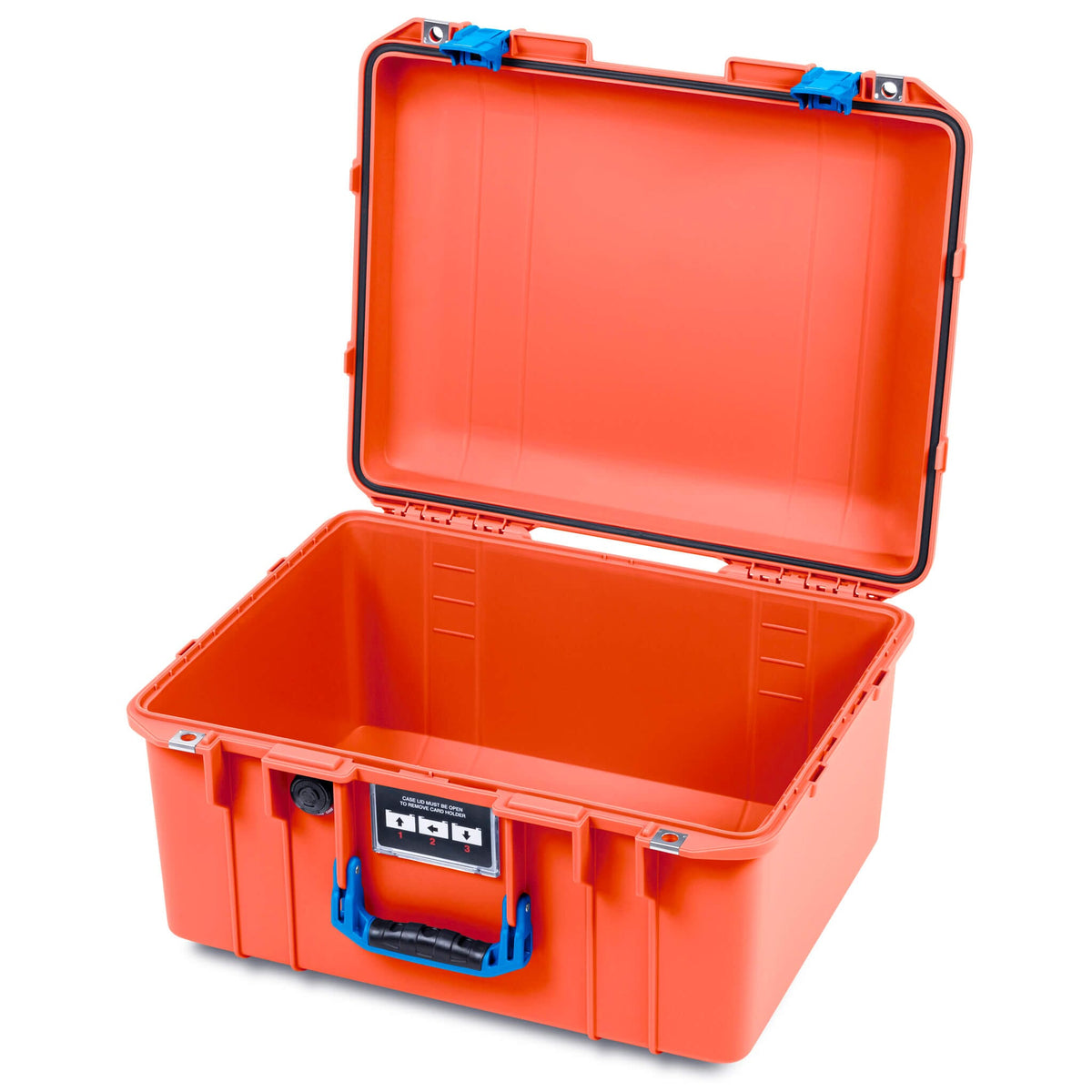 Pelican 1557 Air Case, Orange with Blue Handle &amp; Latches ColorCase 