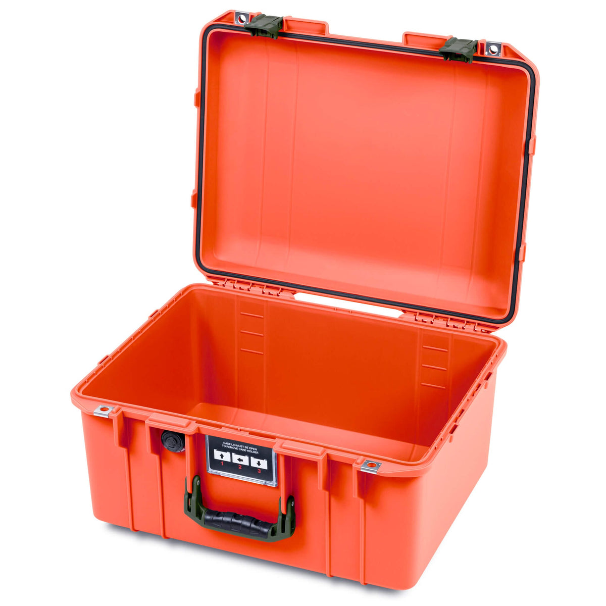 Pelican 1557 Air Case, Orange with OD Green Handle &amp; Latches ColorCase 