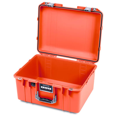 Pelican 1557 Air Case, Orange with Silver Handle & Latches ColorCase