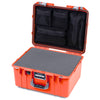 Pelican 1557 Air Case, Orange with Silver Handle & Latches ColorCase