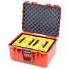 Pelican 1557 Air Case, Orange with Silver Handle & Latches ColorCase