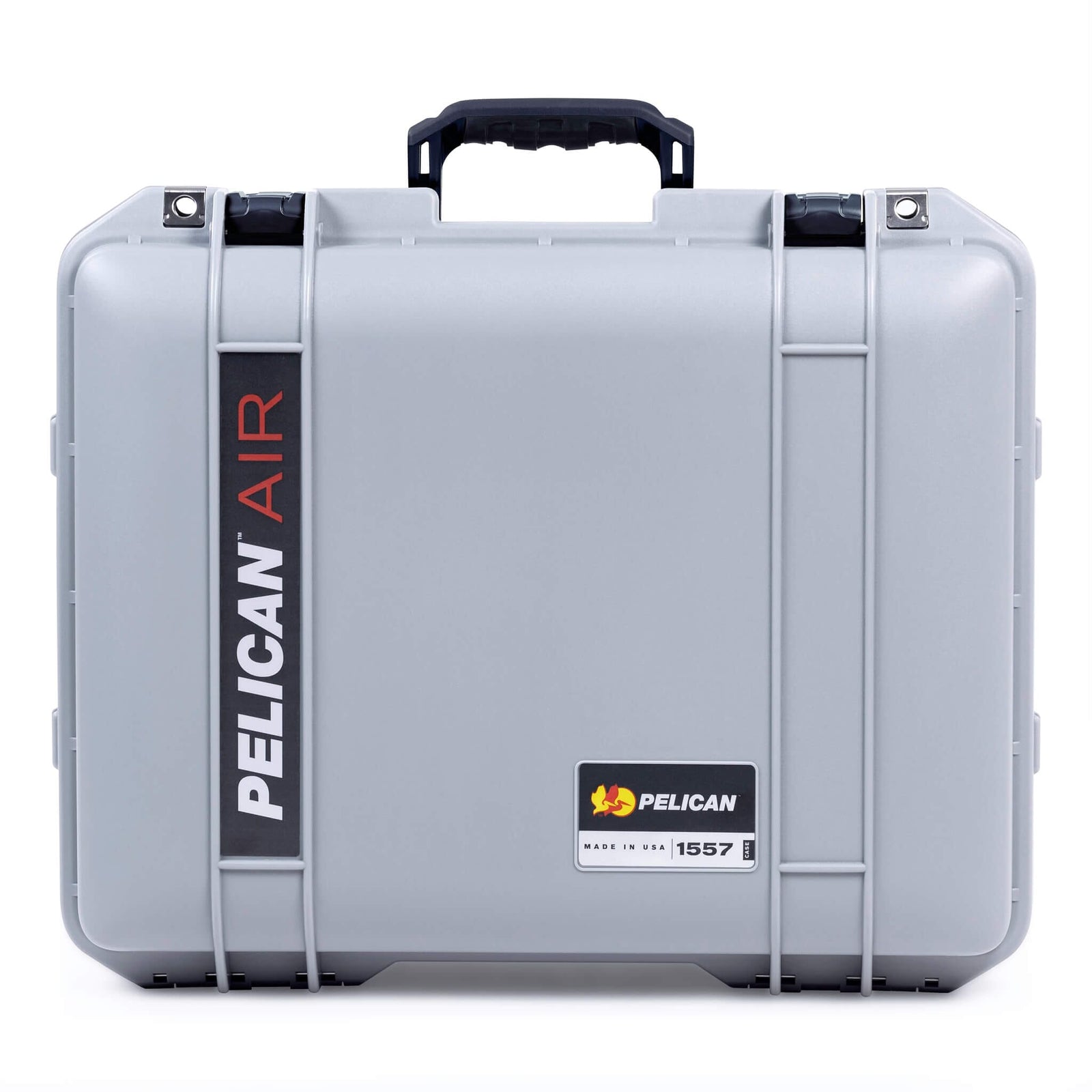 Pelican 1557 Air Case, Silver with Black Handle & Latches ColorCase 