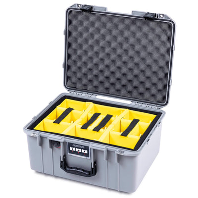 Pelican 1557 Air Case, Silver with Black Handle & Latches ColorCase