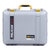 Pelican 1557 Air Case, Silver with Yellow Handle & Latches ColorCase 