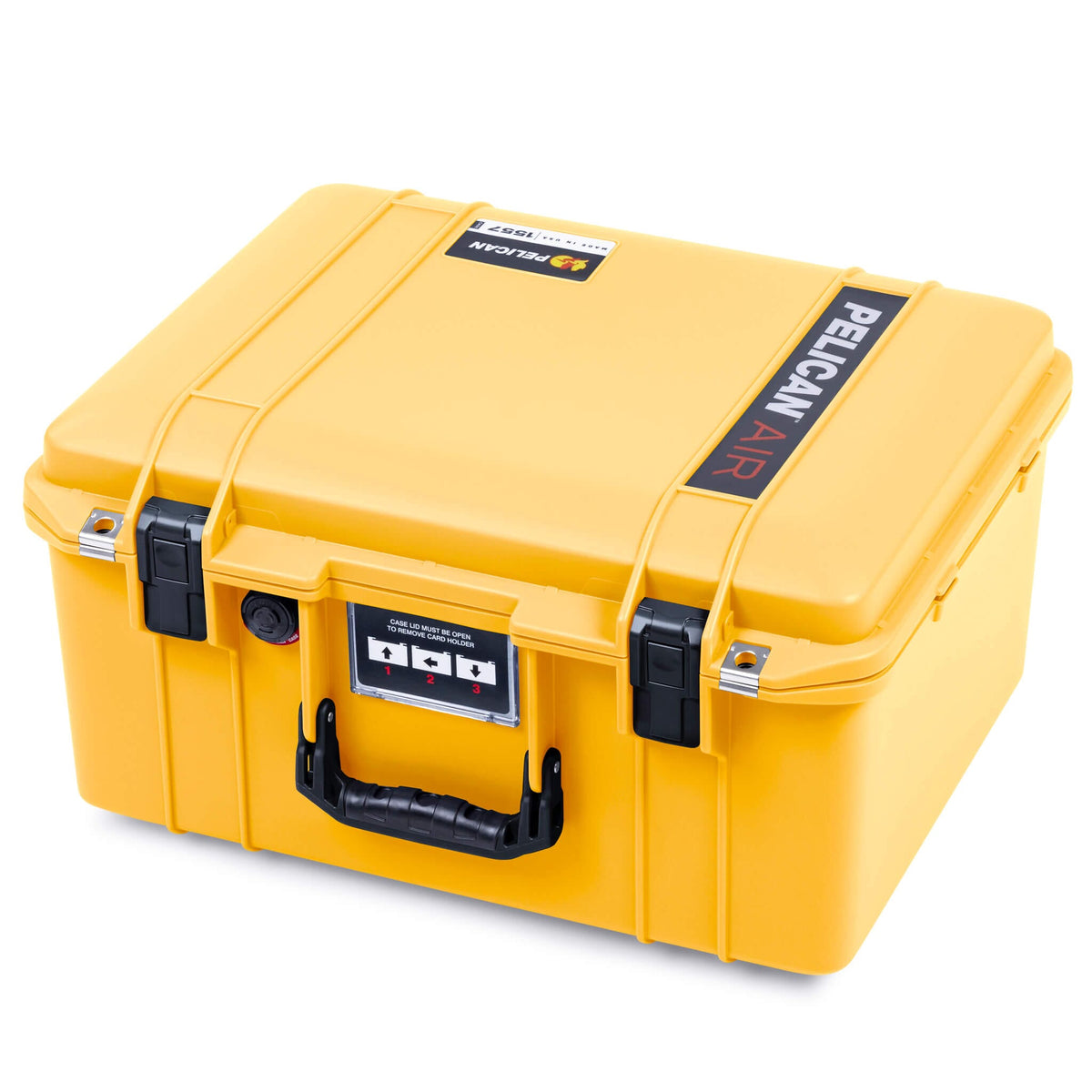 Pelican 1557 Air Case, Yellow with Black Handle &amp; Latches ColorCase 