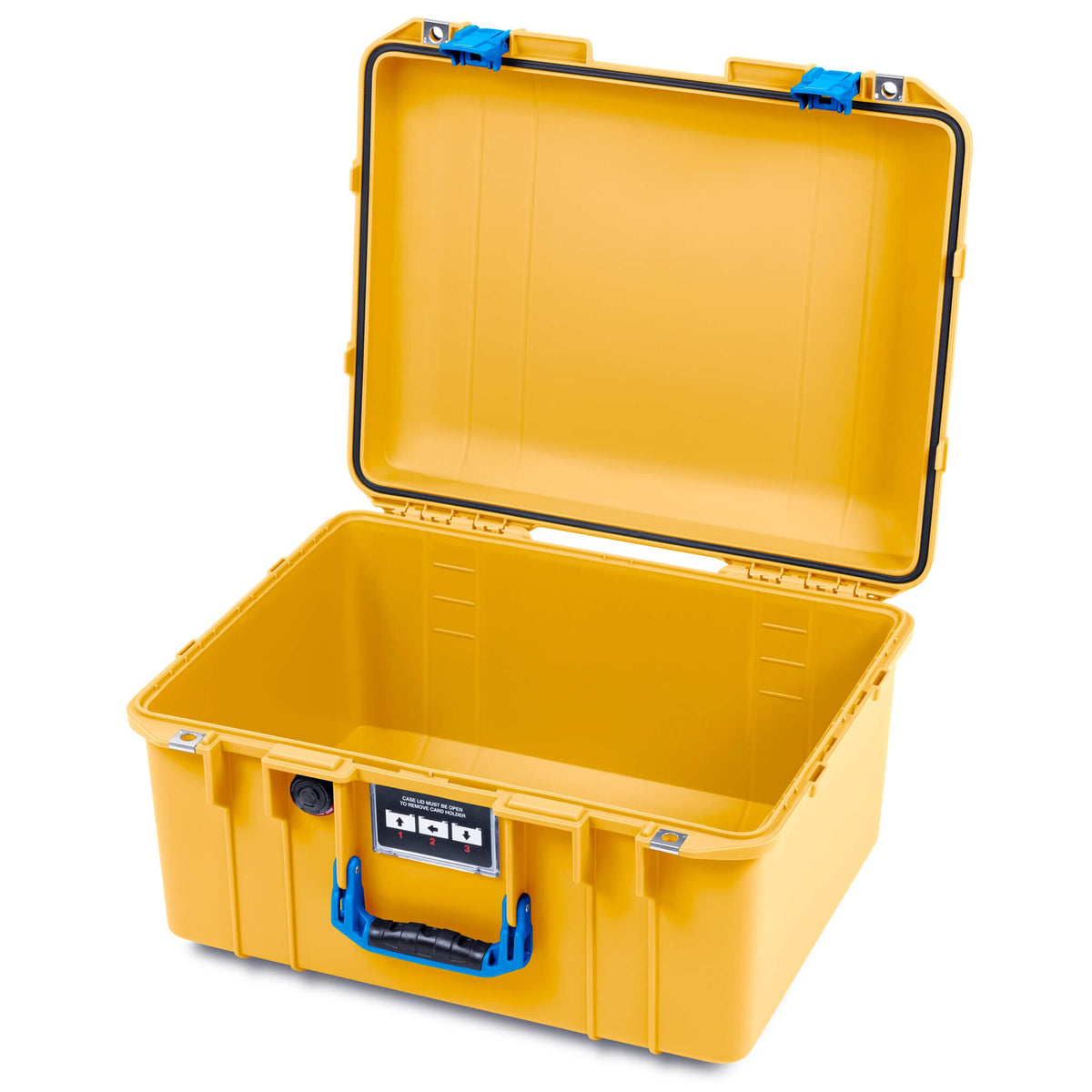 Pelican 1557 Air Case, Yellow with Blue Handle &amp; Latches ColorCase 